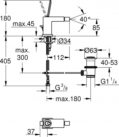 ��������� Grohe Eurocube Joy 23664000 ��� ����