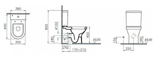������-������� VitrA Diana 9815B003