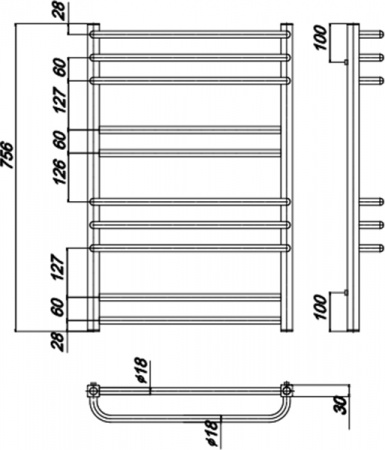 ����������������� ������� Ravak Cube 500x800