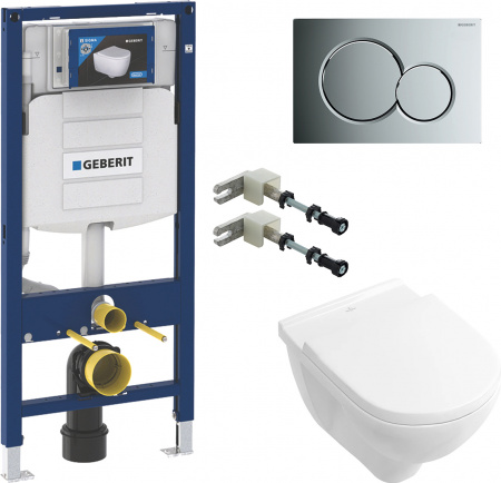 ��������  ������ ��������� Villeroy & Boch O.Novo 5660HRR1 alpin, ������������ + �������� ��������� ��� ����������� Geberit Duofix 111.815.00.1 � ����� + ������� ����������� ��� �������� Geberit Duofix UP 320 111.300.00.5 + ������ �����