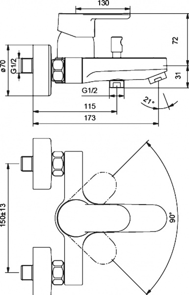��������� Ideal Standard Vito B0412AA ��� ����� � �����