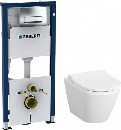 �������� ������ ��������� VitrA Integra 7040B003-0075 + ������-������� VitrA 110-003-019 + ����������� Geberit Duofix 458.128.21.1 4 � 1 � ������� �����, ����