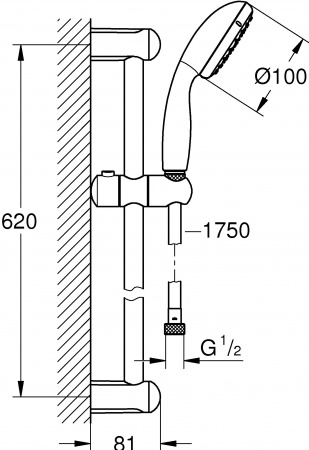 ������� �������� Grohe New Tempesta 26162001