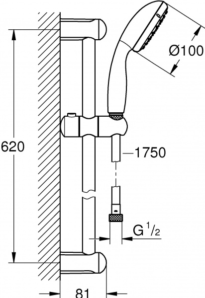 ������� �������� Grohe New Tempesta 26162001