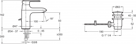 ��������� Jacob Delafon Kumin E99444-CP ��� ��������