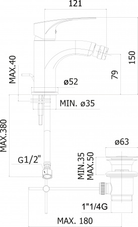 ��������� Paffoni Lime LM135CR ��� ����