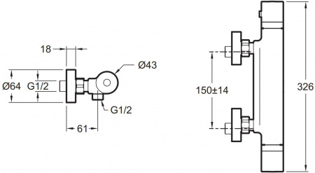 ��������� Jacob Delafon Rivoli E24324-CP ��� ����