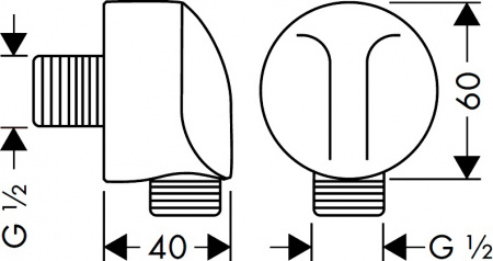 ��������� ����������� Hansgrohe Fixfit � 27454000