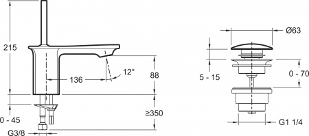 ��������� Jacob Delafon Stance E14760-CP ��� ��������