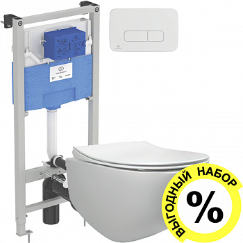 ��������  ������ ��������� Pestan Fluenta Rimless 40006661 ������������ + ������� ����������� ��� �������� Ideal Standard ProSys 120P R027767 + ������