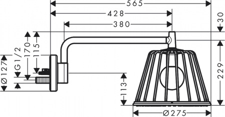 ������� ��� Axor LampShower Nendo 26031000 � ����������