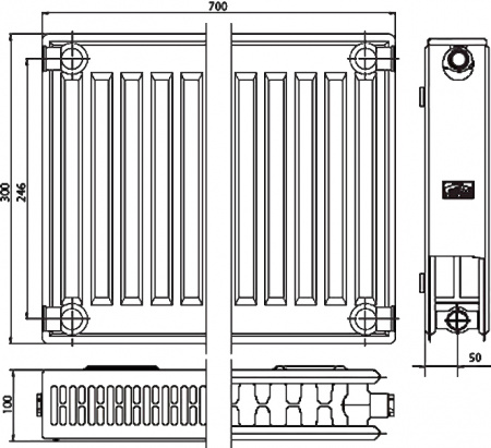 �������� �������� Kermi FKO 220300701N2Y ��� 22