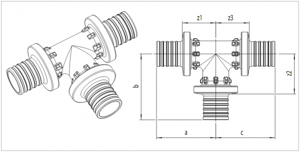 ������� Rehau Rautitan PX � ����������� ������� � �������� �������� 32-20-25