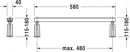 ��������� ����� Duravit D-Neo 150x75