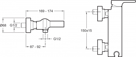 ��������� Jacob Delafon Singulier E10869-CP ��� ����