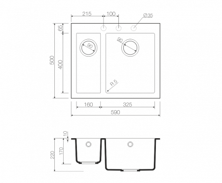 ����� �������� Omoikiri Bosen 59-2-BE ������