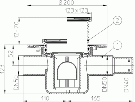 HL 300 ���� � �������� �������� DN50