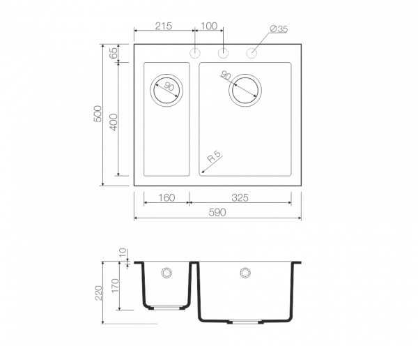 ����� �������� Omoikiri Bosen 59-2-BE ������