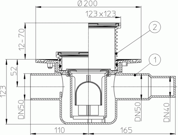 HL 300 ���� � �������� �������� DN50