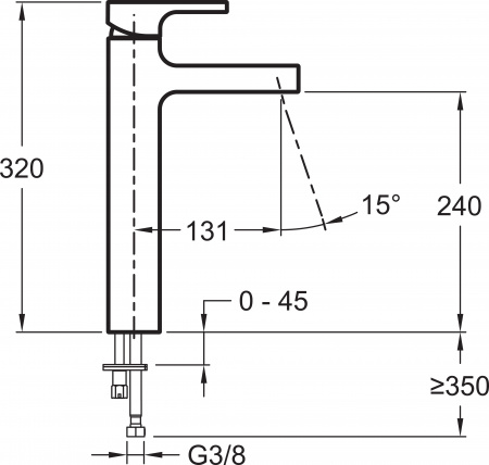 ��������� Jacob Delafon Strayt E98340-CP ��� ��������