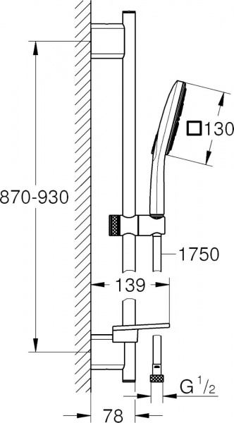 ������� �������� Grohe Rainshower SmartActive 26586LS0 ����� ����