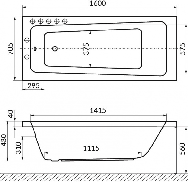 ��������� ����� Excellent Ava WAEX.AVA16.SOFT 160x70