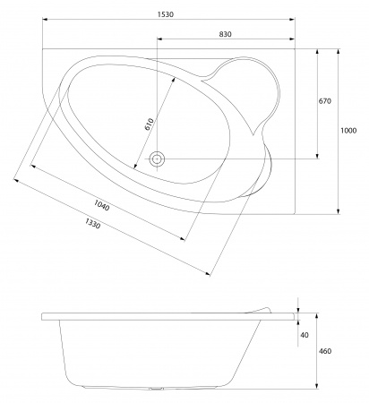 ��������� ����� Cersanit Kaliope 150x100 R + ����-�������