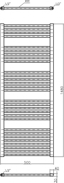 ����������������� ������������� Luxrad Regular 063956 148x50 L, �����, �������������� selmo smart