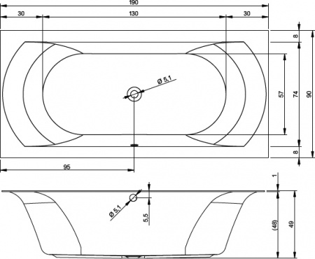 ��������� ����� Riho Linares Velvet 190x90
