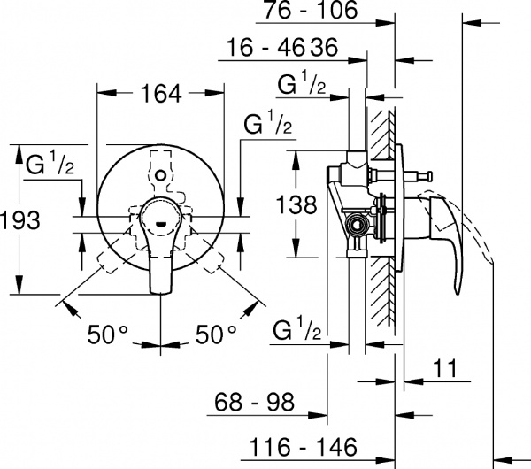  Grohe Eurosmart New 33305002   