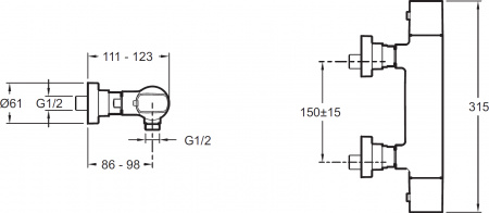 ��������� Jacob Delafon Aleo E72352-CP ��� ����