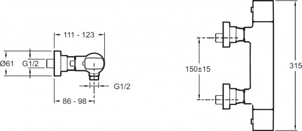 ��������� Jacob Delafon Aleo E72352-CP ��� ����