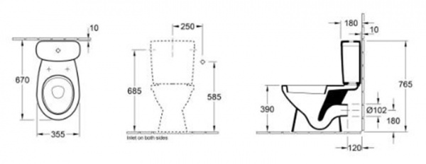 ����� ��� ������� Gustavsberg Saval 2.0 7G382101