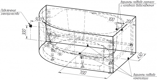 ��������� ����� Radomir Vannesa Massage ������ 140�95, � �������������, �������� � �������, �����, R