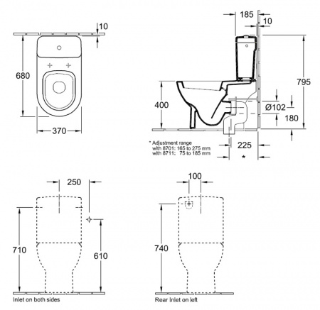 ������-������� Villeroy & Boch Subway 6610 10R1 alpin