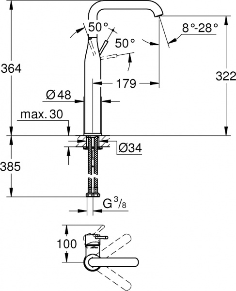 ��������� Grohe Essence New 32901A01 ��� ��������