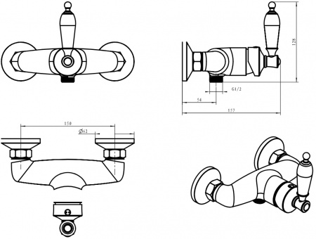 ��������� Boheme Vogue Crystal 214-CRST ��� ����