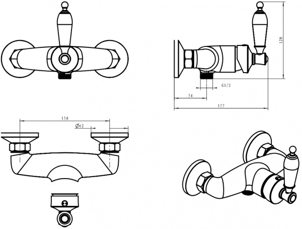 ��������� Boheme Vogue Crystal 214-CRST ��� ����