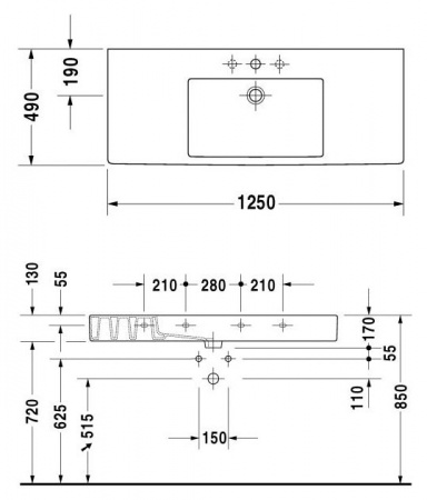  Duravit Vero 0329120000 (125 )