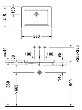 �������� Duravit 2ND Floor 0317580029 ������������ ������