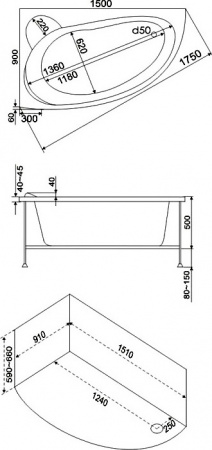 ��������� ����� Bas ������ 150x100 L � �/� + ��������