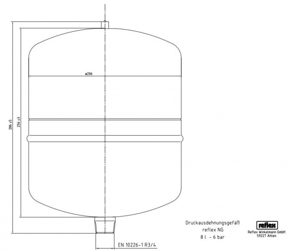 Reflex NG 8, �����, ���������� �������������� ���, ����������� 6/1,5 ���, ���. 8230100