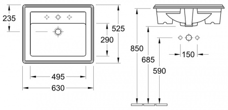 �������� Villeroy & Boch Hommage 7102 A1 R1 alpin
