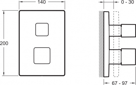 ��������� Jacob Delafon Square E98729-CP ��� ����