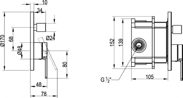 ��������� Villeroy & Boch Architectura TVS10335300061 ��� ����� � �����