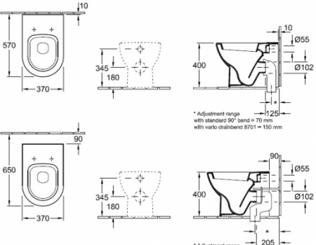 ������ ���������� Villeroy & Boch Subway Plus 6607 10R1 alpin
