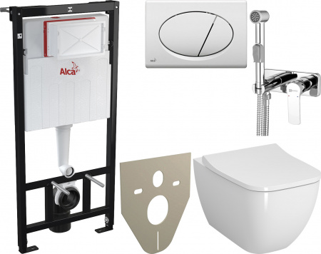 ��������  ������ ��������� VitrA Shift 7742B003-0075 � ������� + ������� ����������� + ������ AlcaPlast ALCA M70 + ���������������� ������ + ������������� ���