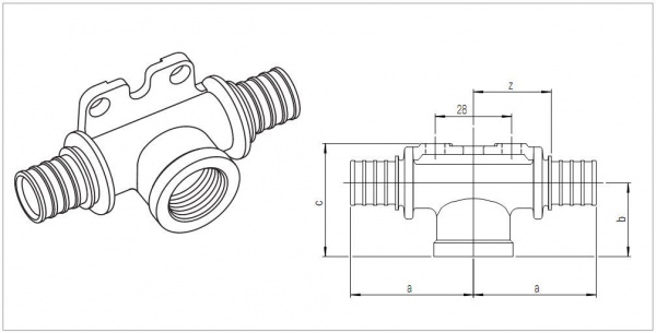 ������� ��������� Rehau Rautitan PX � ���������� ������� �� ������� ������� 16-Rp1/2-16