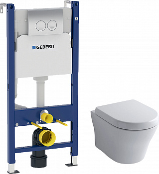    Toto MH CW162Y#XW  + -   +  Geberit Delta 458.124.21.1 3  1   