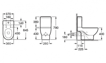 ����� ��� ������� Roca Meridian 341240000